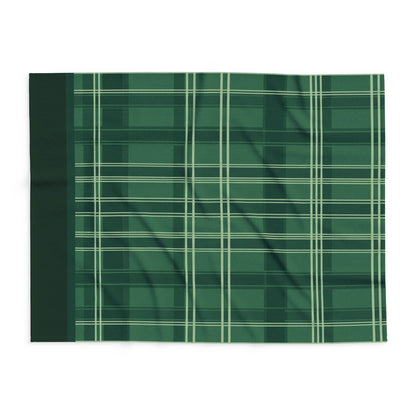 Green Plaid Fleece Blanket