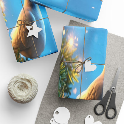 Holiday Night Forest Wrapping Paper — Blue Christmas Gift Wrap