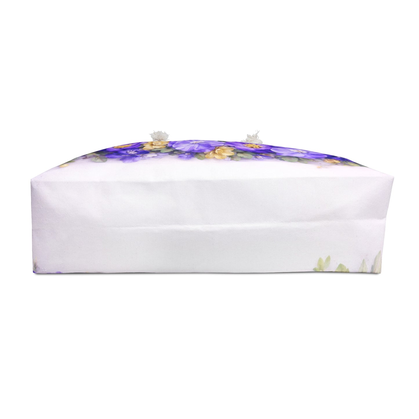 Floral Weekender Bag – Purple & Yellow Watercolor Flower Travel Tote