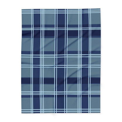Blue Plaid Arctic Fleece Blanket