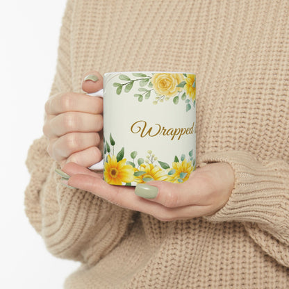 Wrapped in Love Sunflower Ceramic Mug (11oz/15oz)