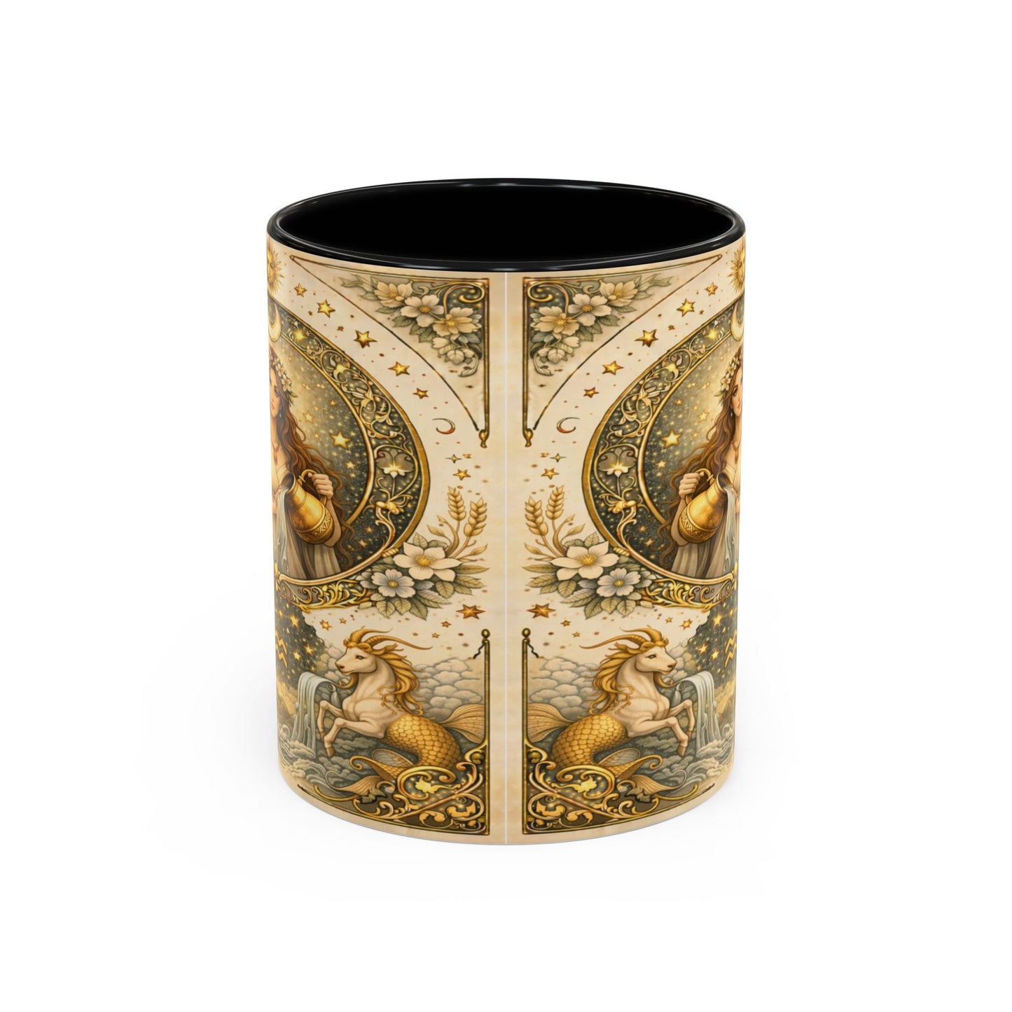 Celestial Aquarius Art Coffee Cup (11/15oz) by Grace Canvas Shop