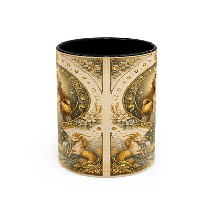 Celestial Aquarius Art Coffee Cup (11/15oz) by Grace Canvas Shop