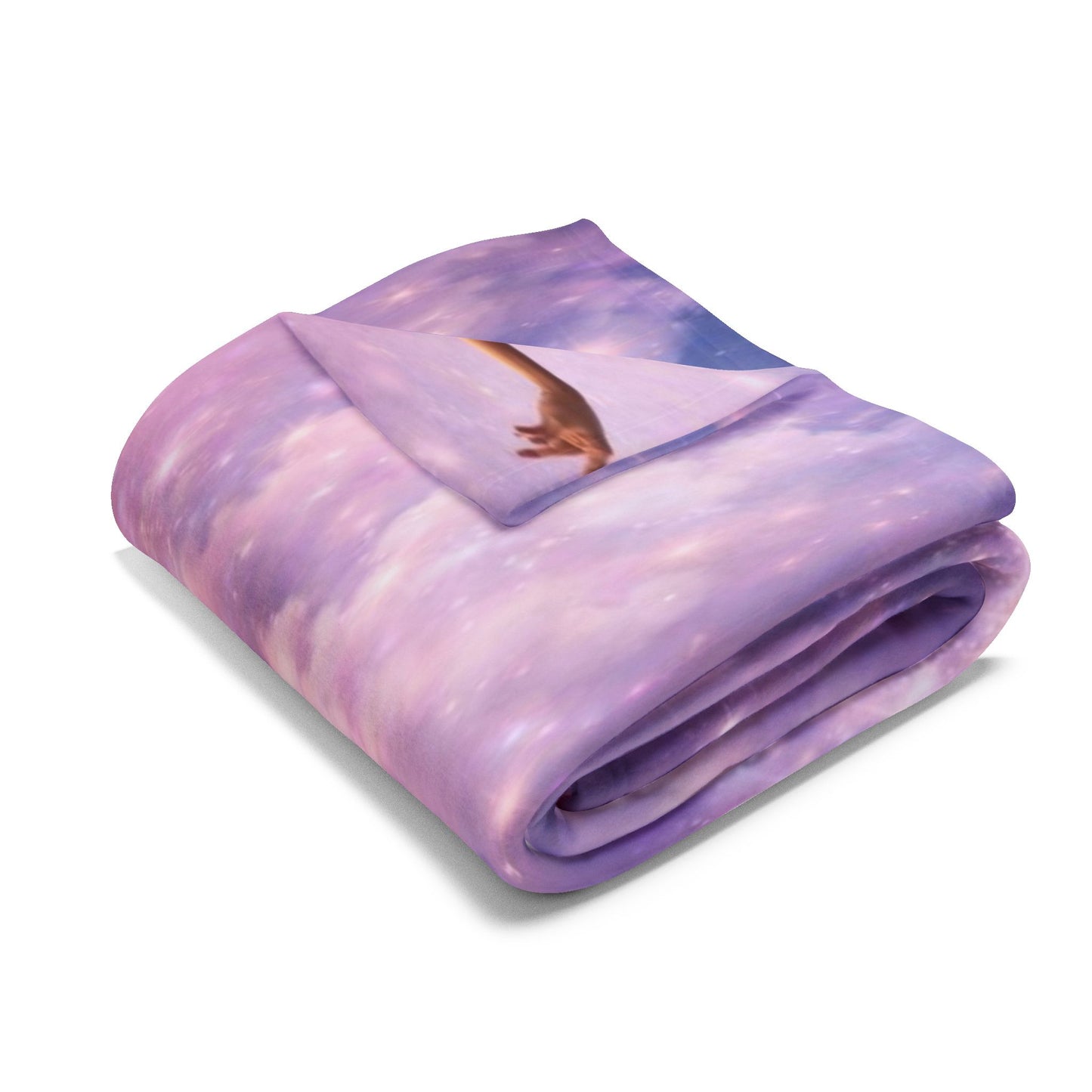 Ballet Dream Fleece Blanket — Ethereal Ballerina in Pink Galaxy