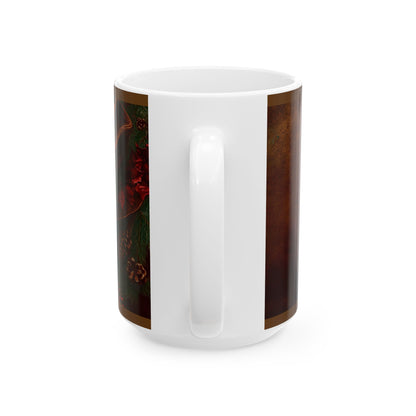 Western Mug — Rustic Holiday Ceramic Coffee Cup (11oz/15oz)