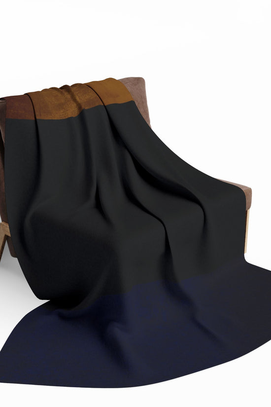 3 Colors - Arctic Colorblock Fleece Blanket by Grace Canvas Shop