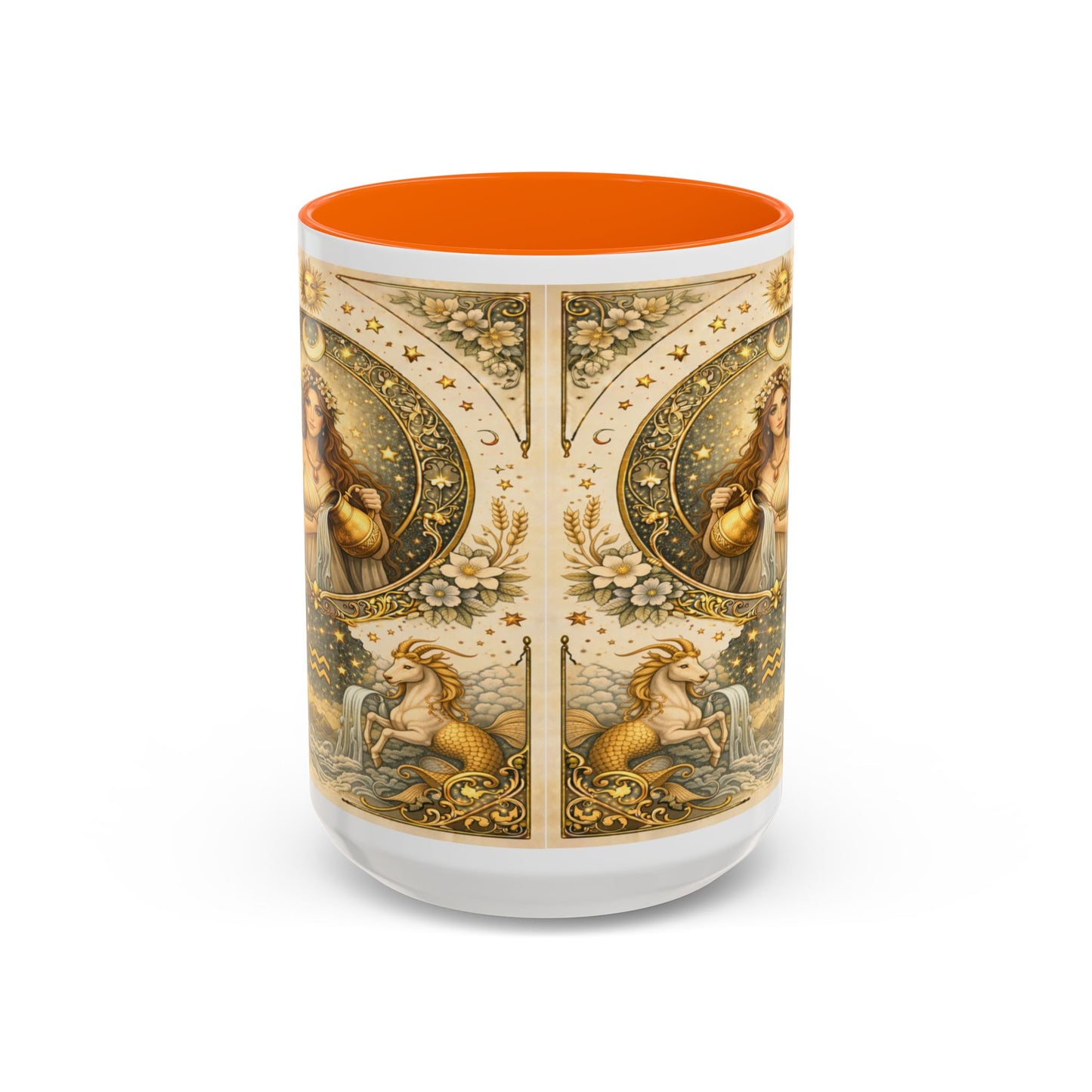Celestial Aquarius Art Coffee Cup (11/15oz) by Grace Canvas Shop