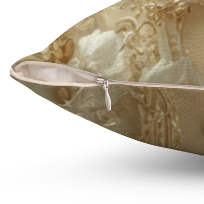 Vintage Gold Accent Cushion by Printify