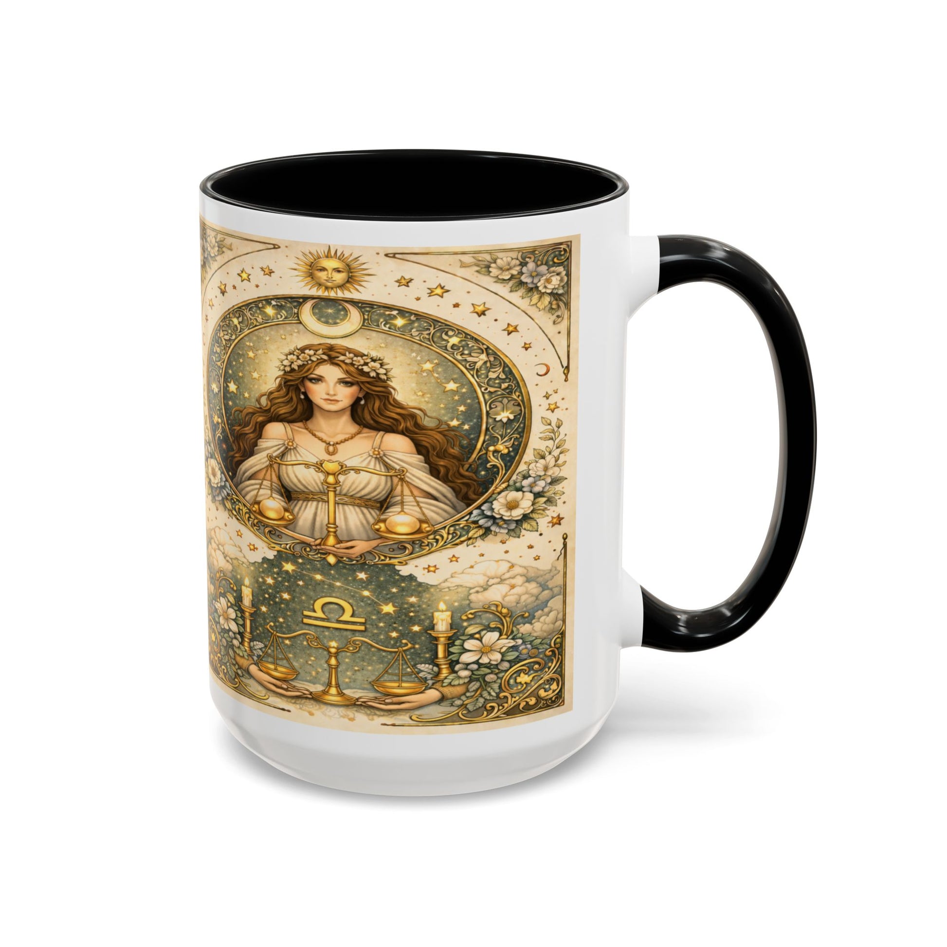 Celestrial Libra Zodiac Coffee Mug (11/15oz) by Grace Canvas Shop