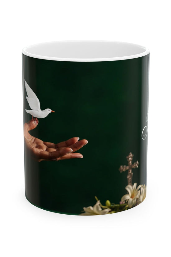 Faith Spiritual Empowerment Ceramic Mug by Grace Canvas.shop