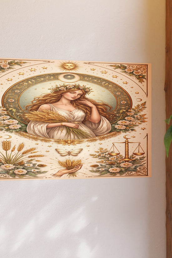 Celestial Virgo Art Print - Archival Matte Poster by Grace Canvas Shop