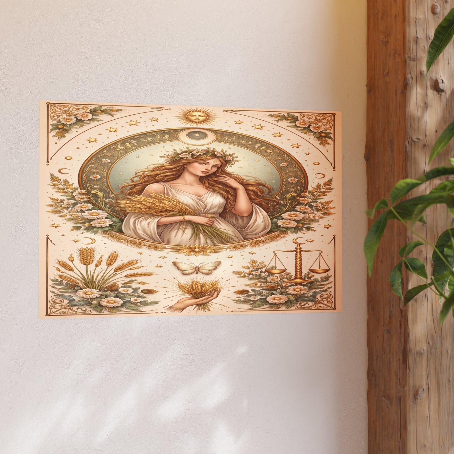 Celestial Virgo Art Print - Archival Matte Poster