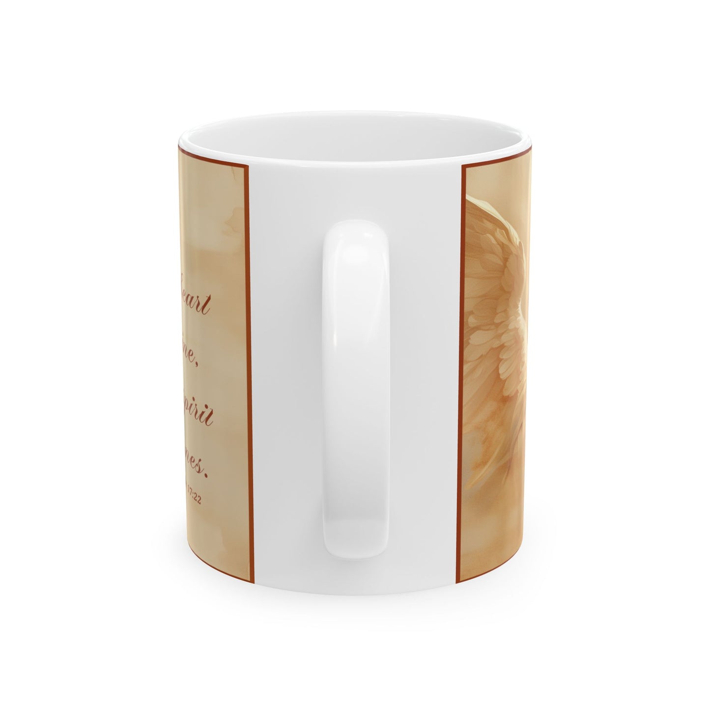 Angel Prayer Ceramic Mug  Inspirational Religious Quote Coffee Cup (11oz, 15oz)