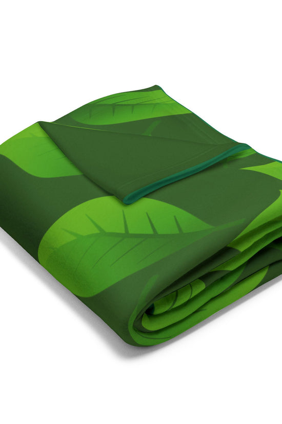 Leaf Family Fleece Blanket — Cute Forest Creature Plush Throw for Kids & Nursery by Grace Canvas Shop