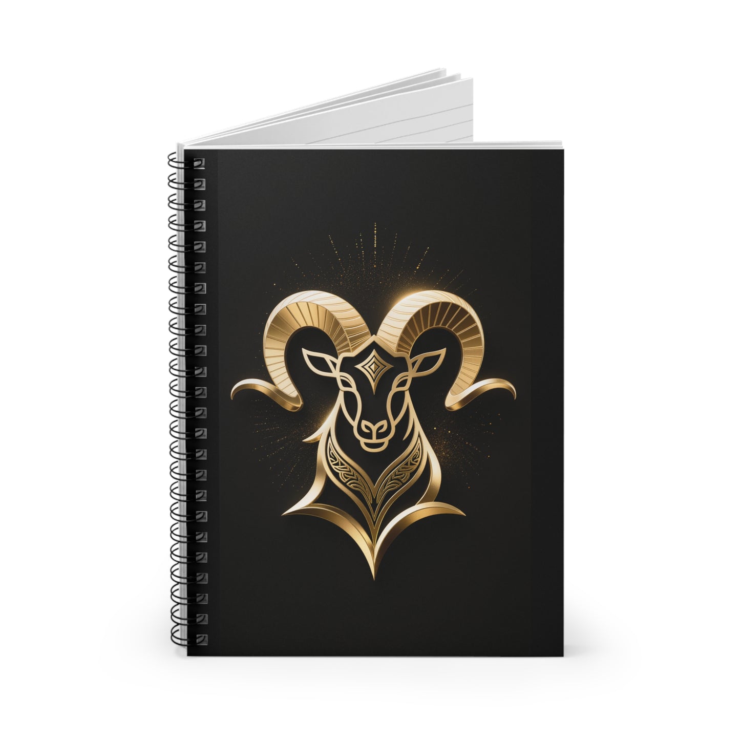 Capricorn Spiral Notebook - Lined Ruled Notebook for Notes & Gifts
