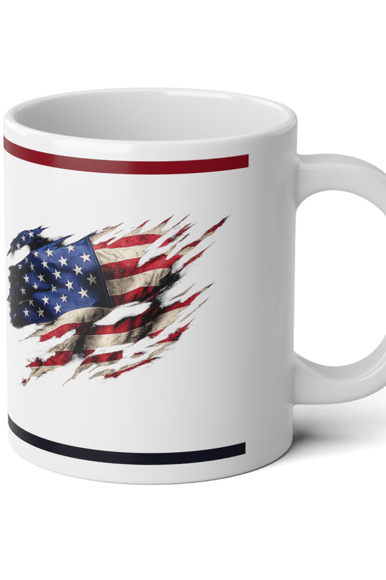 20oz American Flag Eagle Jumbo Mug Patriotic Coffee Cup by Grace Canvas Shop