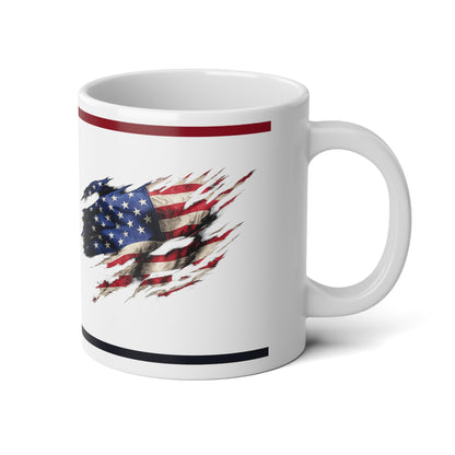 20oz American Flag Eagle Jumbo Mug Patriotic Coffee Cup