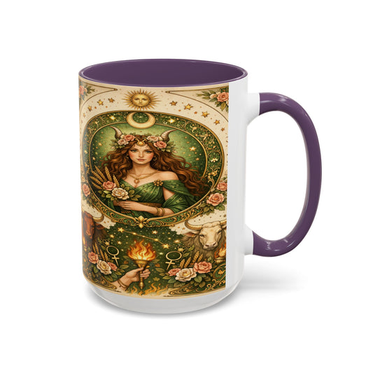 Celestial Taurus Coffee Mug (11/15oz) by Grace Canvas Shop