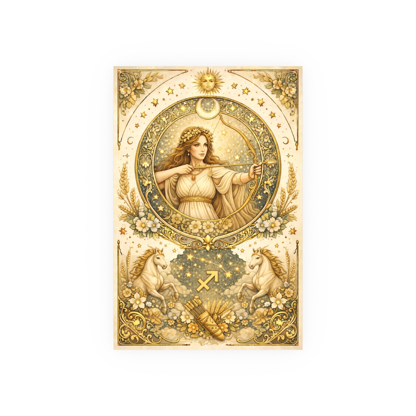 Celestial Sagittarius Zodiac Poster by Grace Canvas Shop