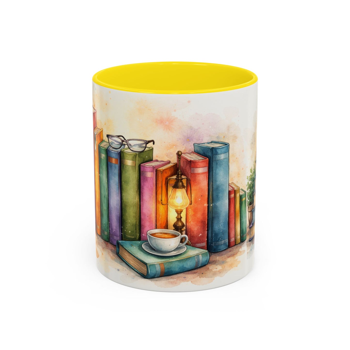 Watercolor Book Lovers Coffee Mug (11/15oz)
