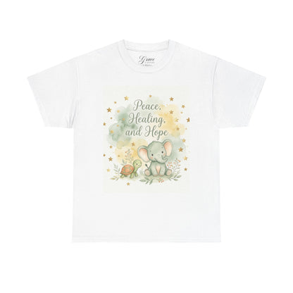 Girl's Elephant ‘Peace, Healing and Hope’ T‑Shirt