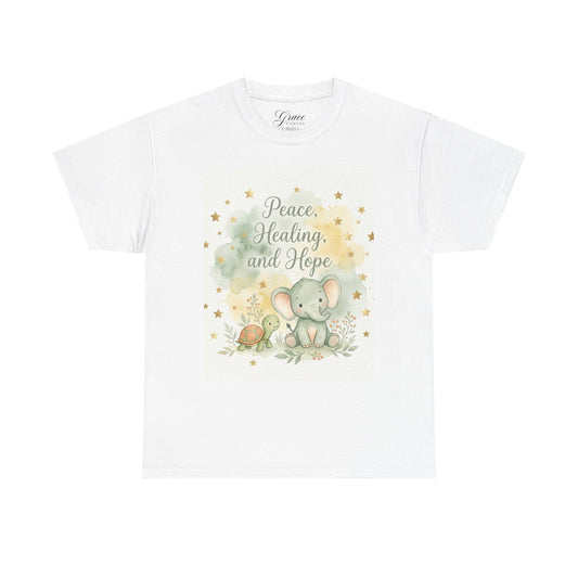Girl's Elephant ‘Peace, Healing and Hope’ T‑Shirt
