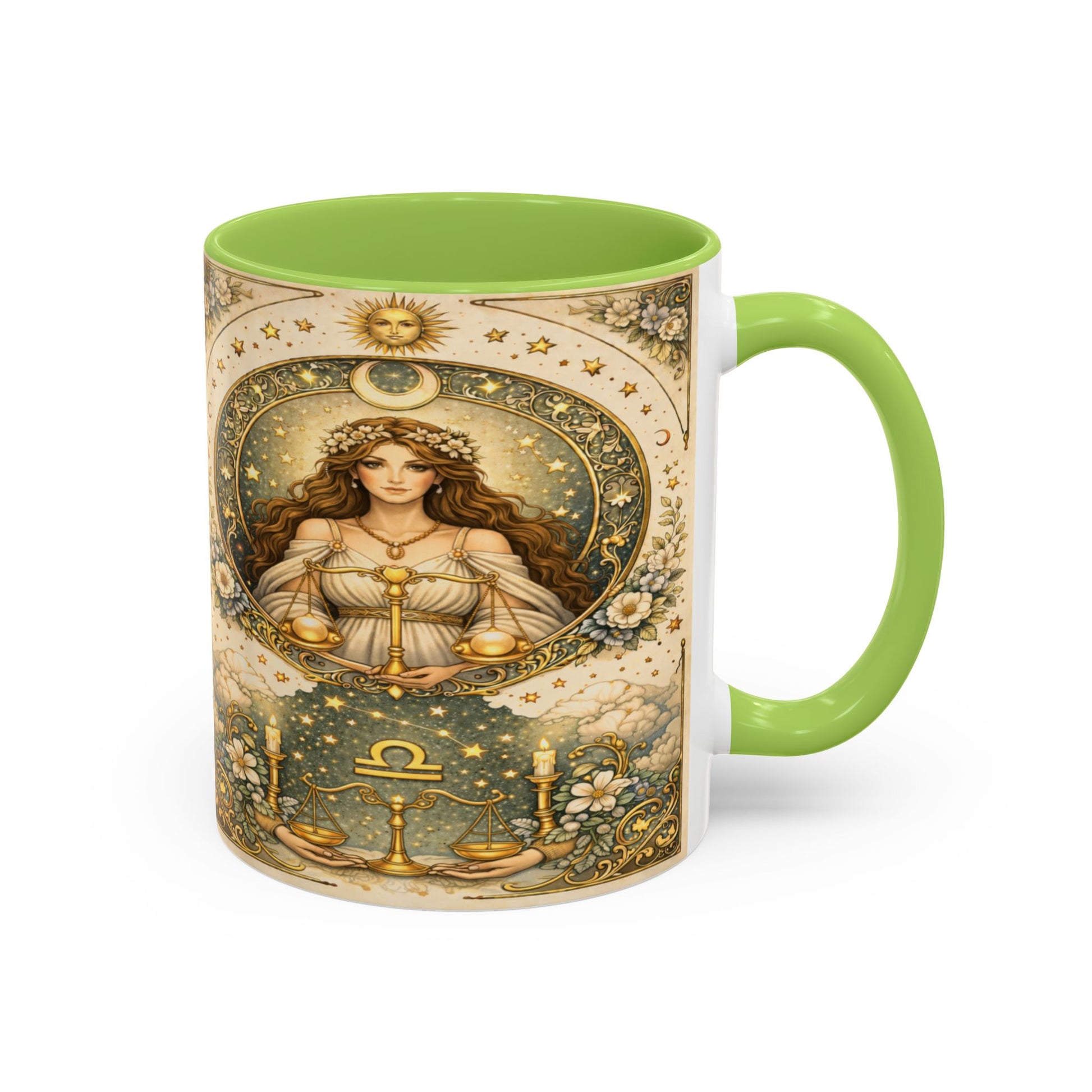 Celestrial Libra Zodiac Coffee Mug (11/15oz) by Grace Canvas Shop