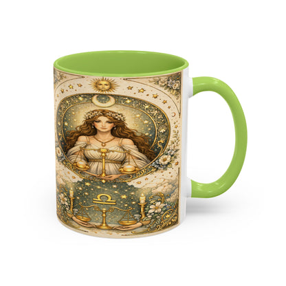 Celestrial Libra Zodiac Coffee Mug (11/15oz) by Grace Canvas Shop