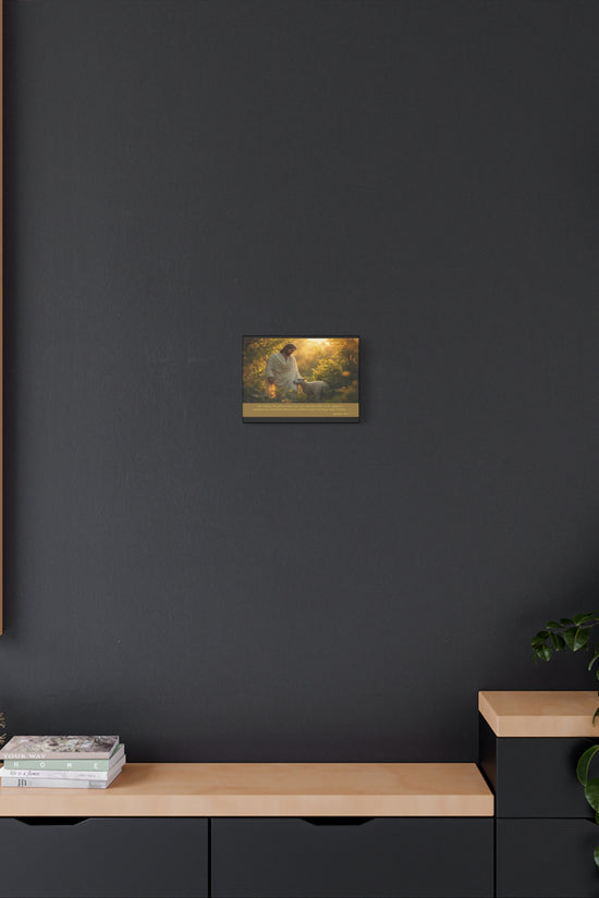 Jesus and the Lamb Jeremiah 29:11 Matte Canvas Print by Grace Canvas