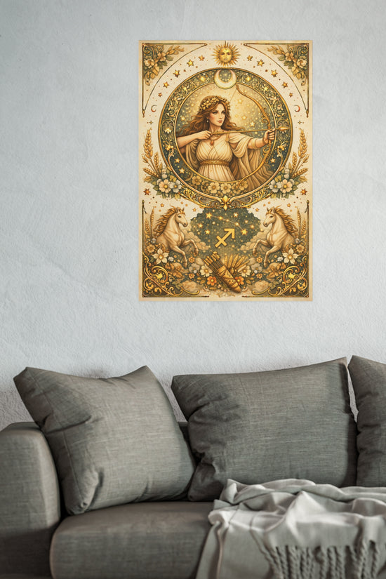 Celestial Sagittarius Zodiac Poster by Grace Canvas Shop