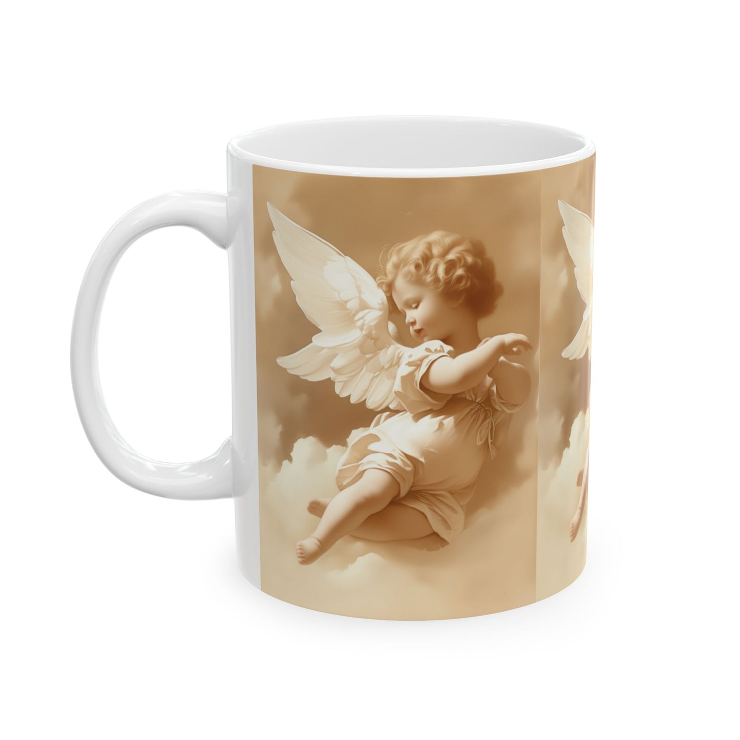 Vintage Cherub Angel Ceramic Mug  11oz & 15oz