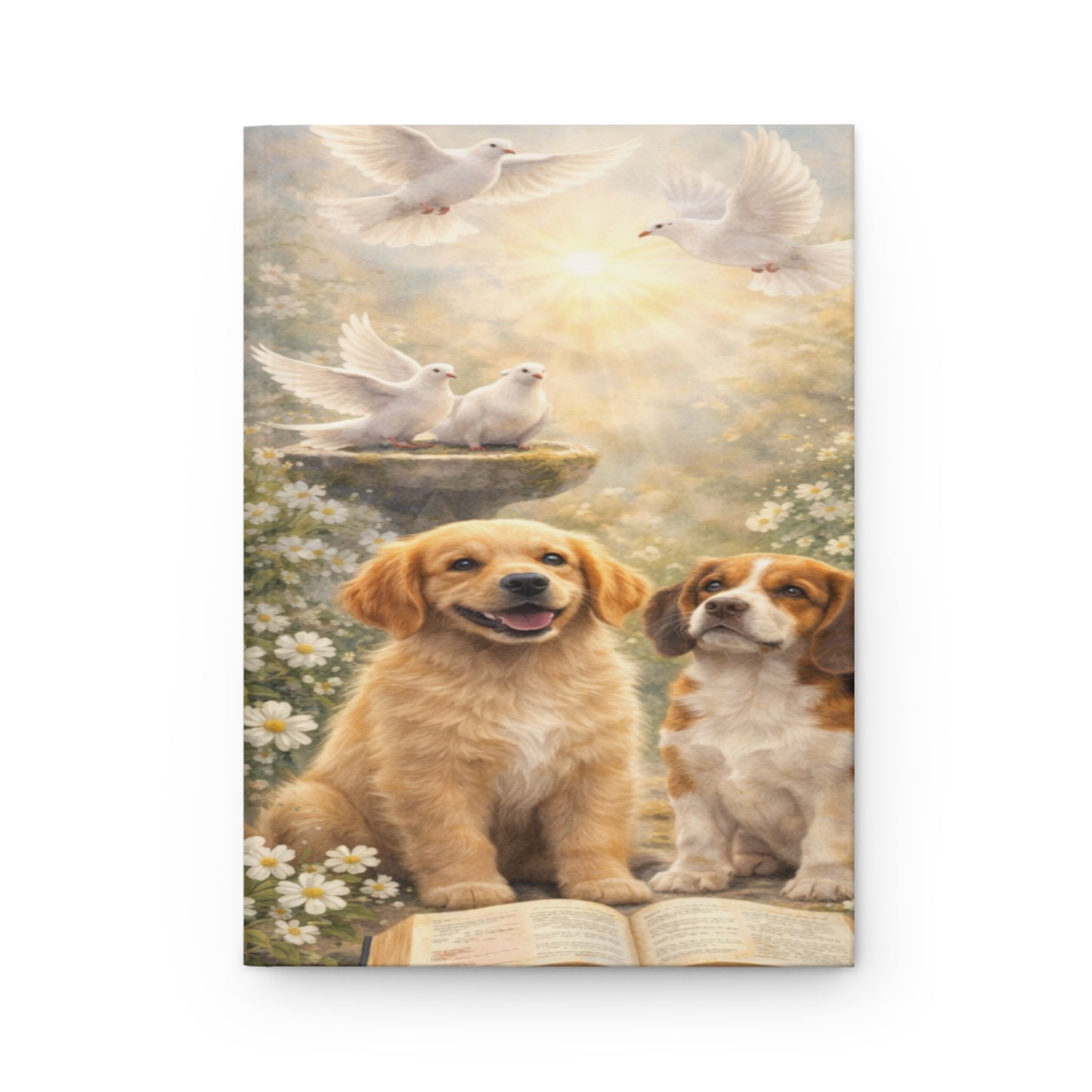 Doves and Dogs Hardcover Journal