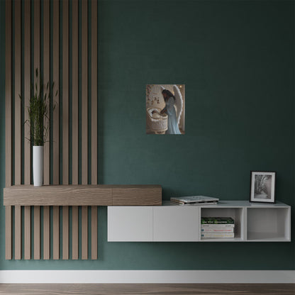 Nursery Angel Poster — Satin 300gsm Wall Art by Grace Canvas Shop