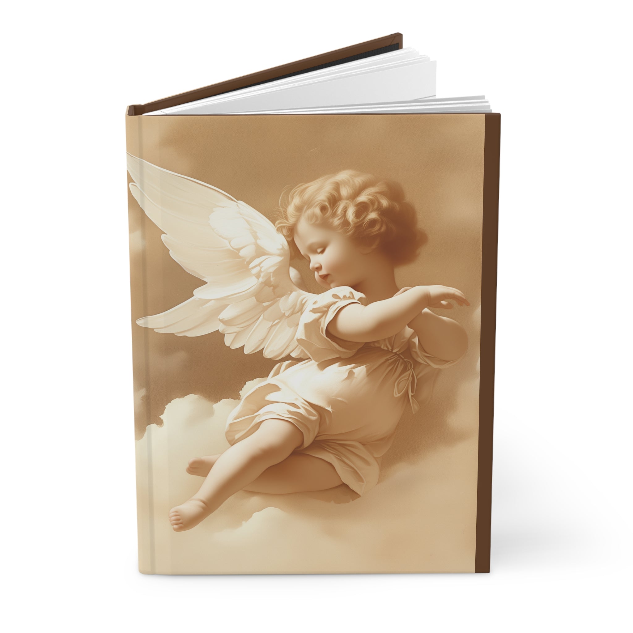 Sepia Cherub Hardcover Journal