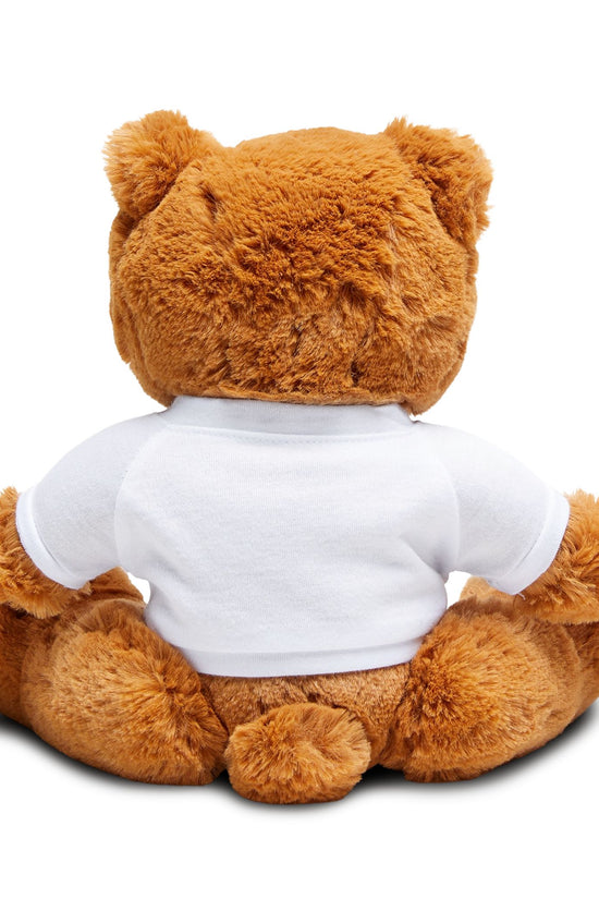 Daddy's Girl Teddy Bear Plush — Brown Bear with Heart T‑Shirt & Bow Tie by Grace Canvas Shop