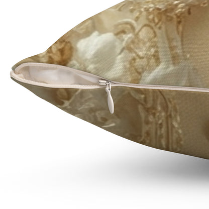 Vintage Gold Accent Cushion by Printify