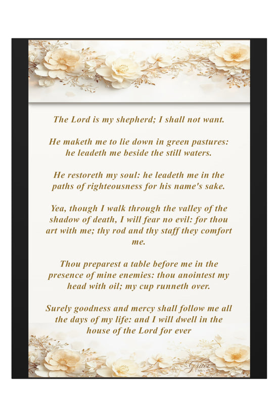 Psalm 23 Verse Home Decor by Grace Canvas