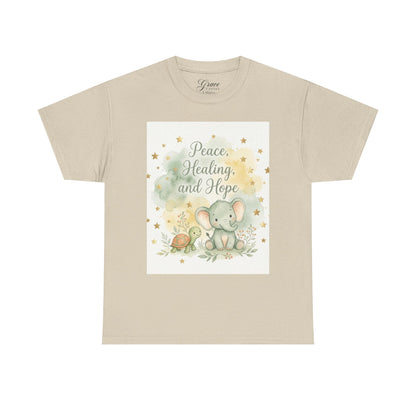 Girl's Elephant ‘Peace, Healing and Hope’ T‑Shirt