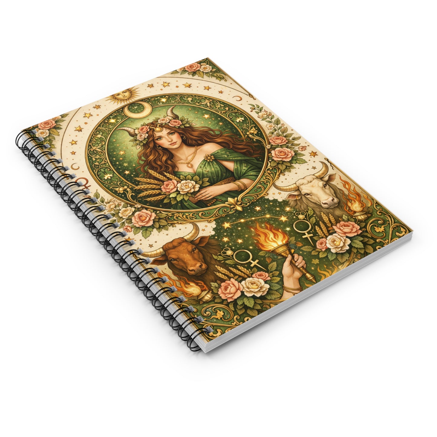 Celestial Taurus Spiral Notebook