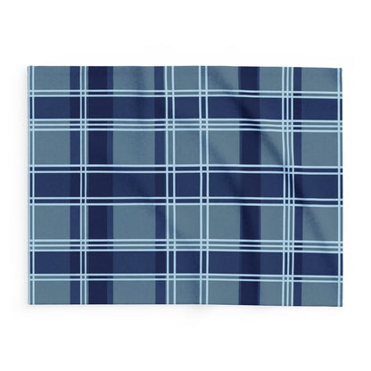 Blue Plaid Arctic Fleece Blanket
