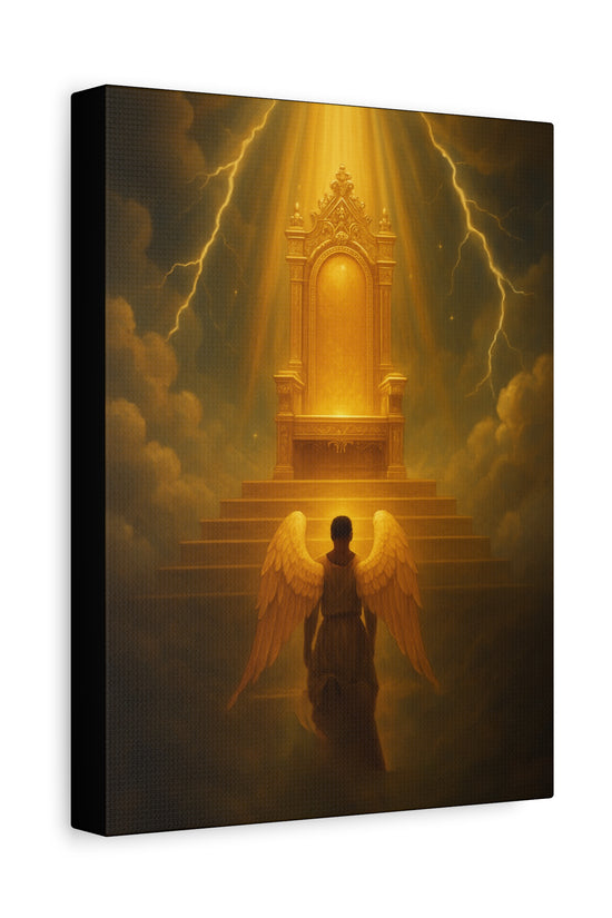 Angel Before the Throne Canvas Print by Grace Canvas Shop