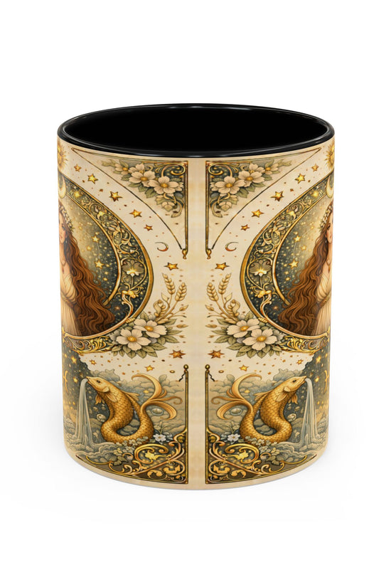 Celestrial Pisces Zodiac Coffee Mug by Grace Canvas Shop