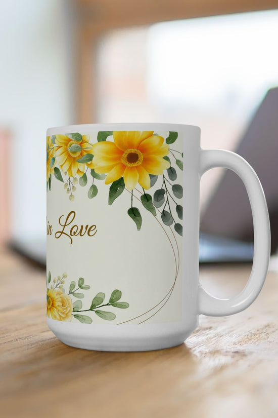 Wrapped in Love Sunflower Ceramic Mug (11oz/15oz)