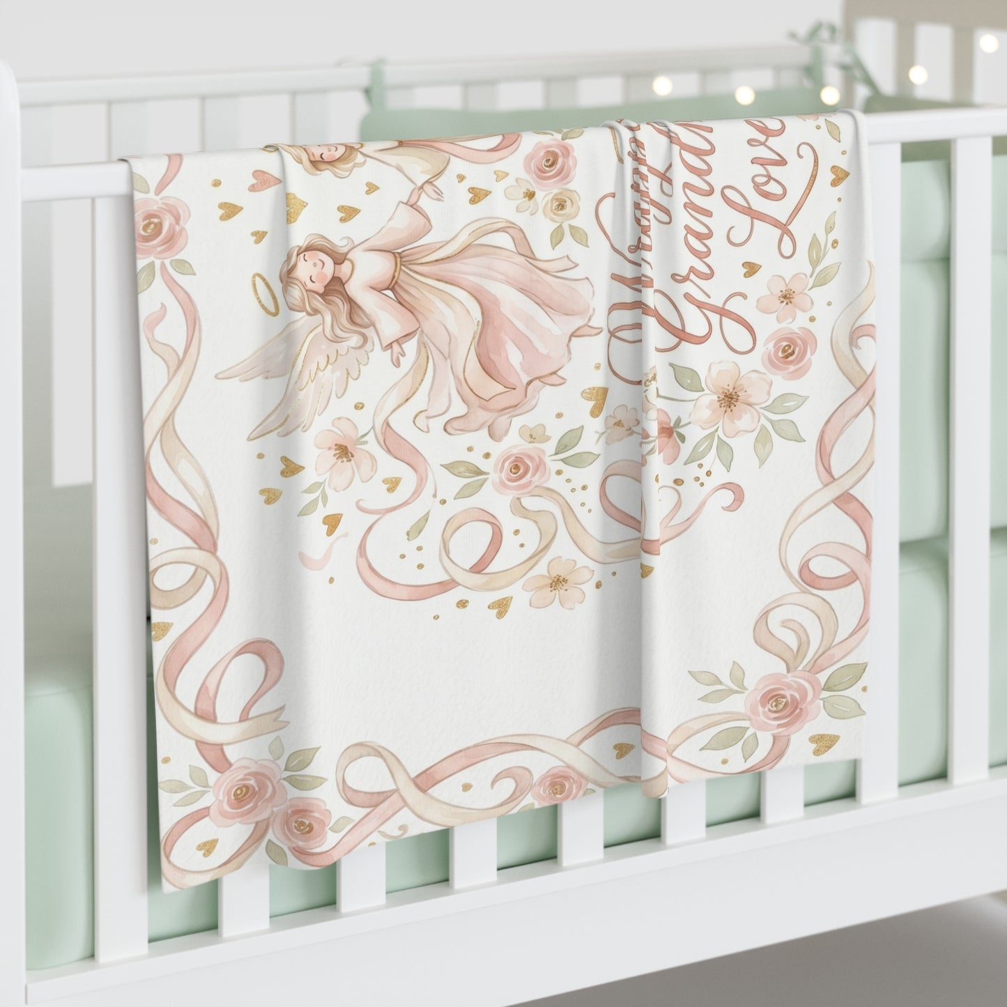 Wrapped in Grandma’s Love Baby Swaddle Blanket