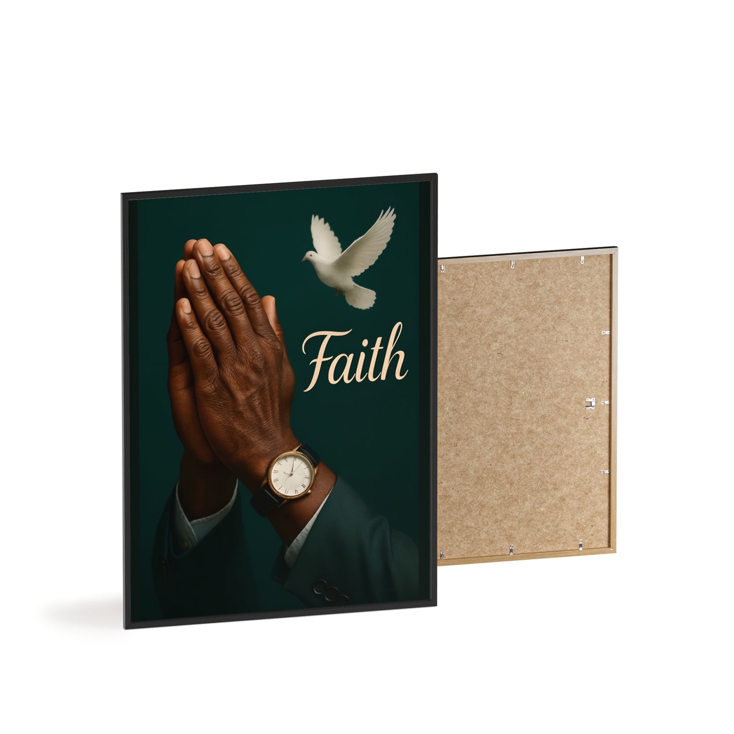 Man's Faith Prayer Framed Poster