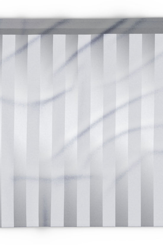 Silver Striped Throw Blanket by Grace Canvas Shop