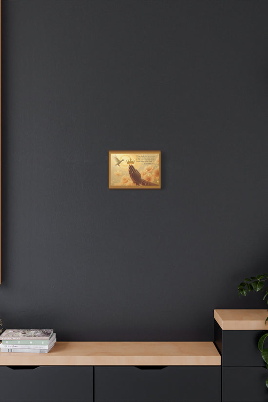 A Crown of Glory Isaiah 62:3 Inspiration Wall Art Print by Grace Canvas