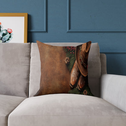 Western Decorative Pillow — Cowboy Boots Decorative Pillow