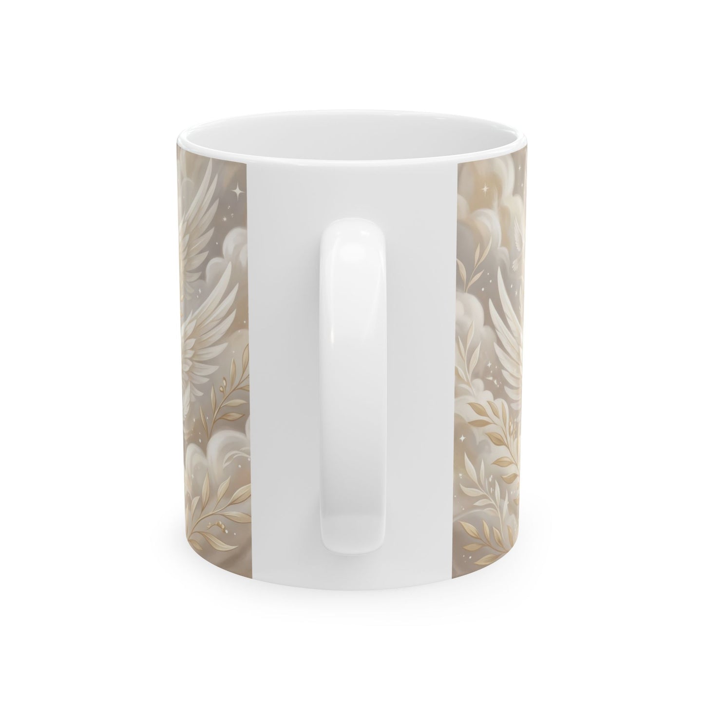 Wings of Peace Ceramic Mug — Dove Peace Inspirational Coffee Cup (11oz & 15oz)