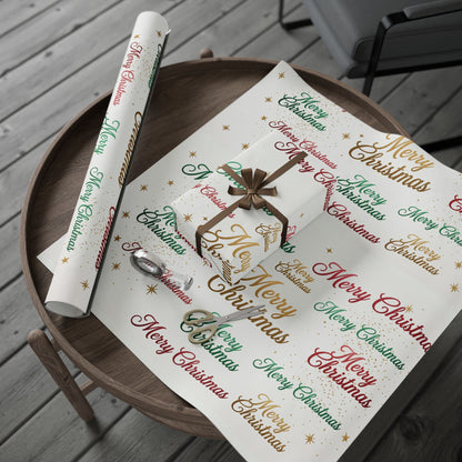 Colorful Merry Christmas Wrapping Paper